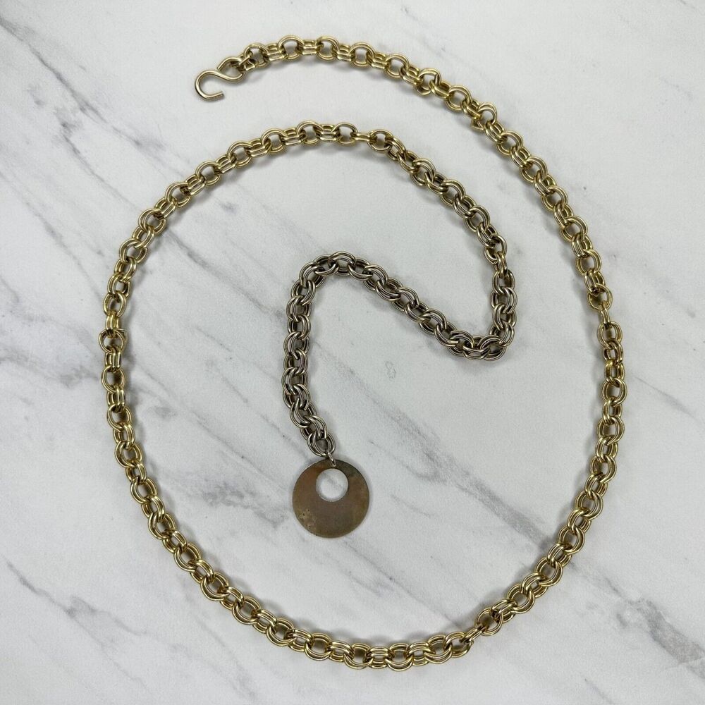 ✨ Gold Tone Metal Chain Link Belt ✨